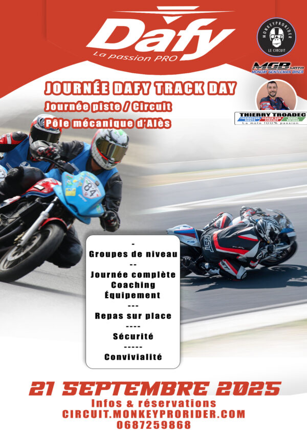 21 SEPTEMBRE - JOURNÉE DÉCOUVERTE CIRCUIT - DAFY TRACK